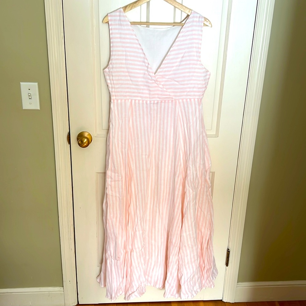 NWT Vineyard Vines Pink Striped Maxi Dress
